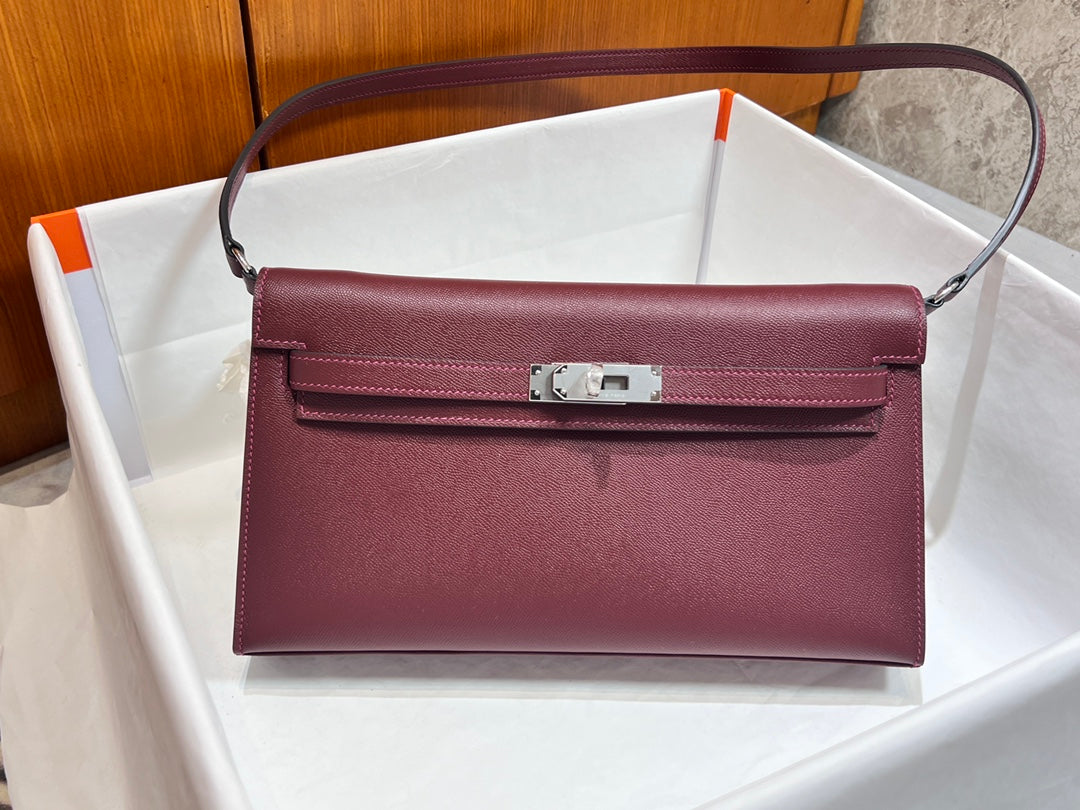 Hermes Kelly Elan Bag Purple