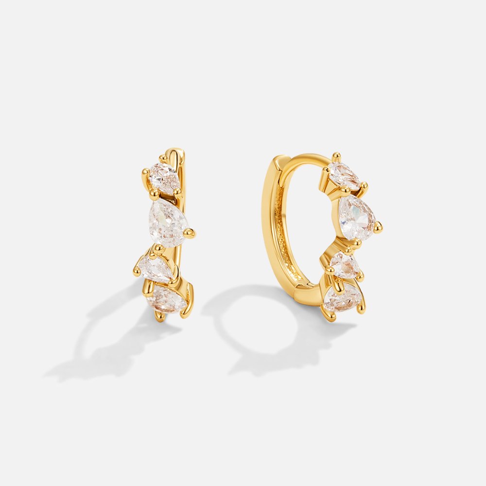 Diana Crystal Cluster Hoops