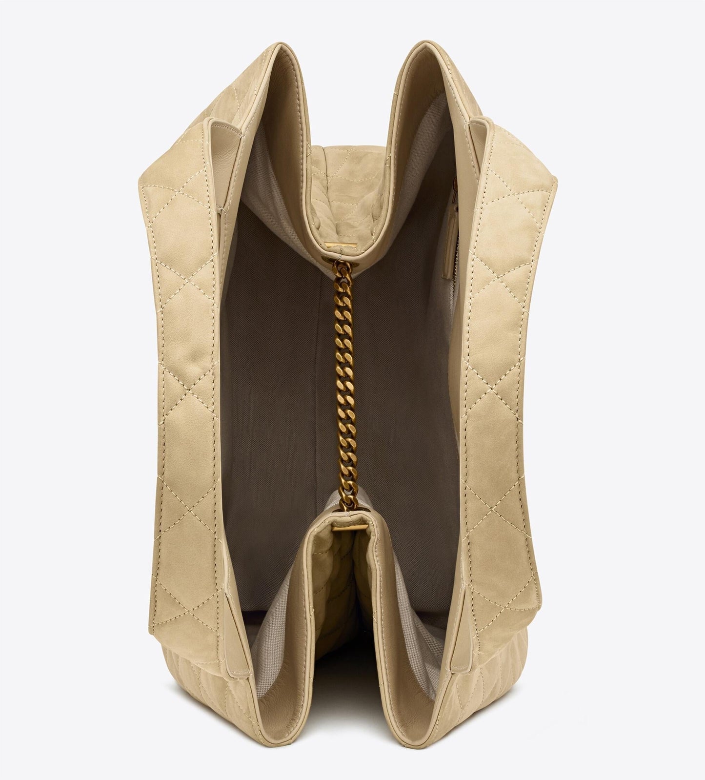 ICARE MAXI SHOPPING BAG IN QUILTED NUBUCK SUEDE