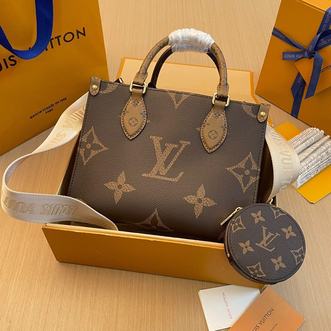 Louis Vuitton Monogram Reverse Handbag, 25*19*11.5 CM