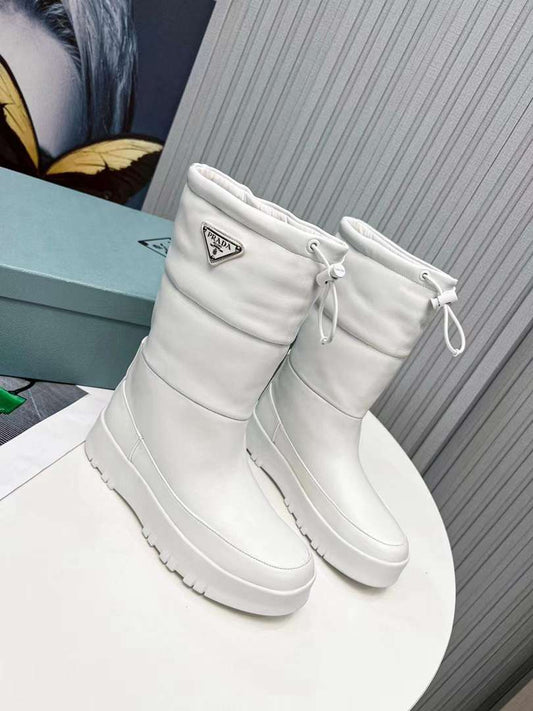 Pra new arrival women white boots 006