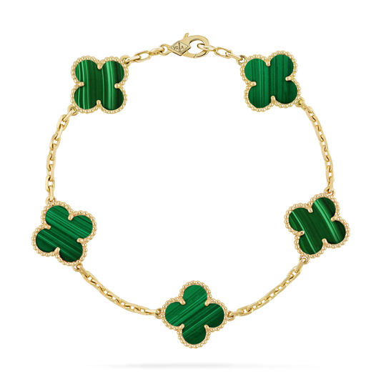 VAN CLEEF & ARPELS Vintage Alhambra Bracelet Green