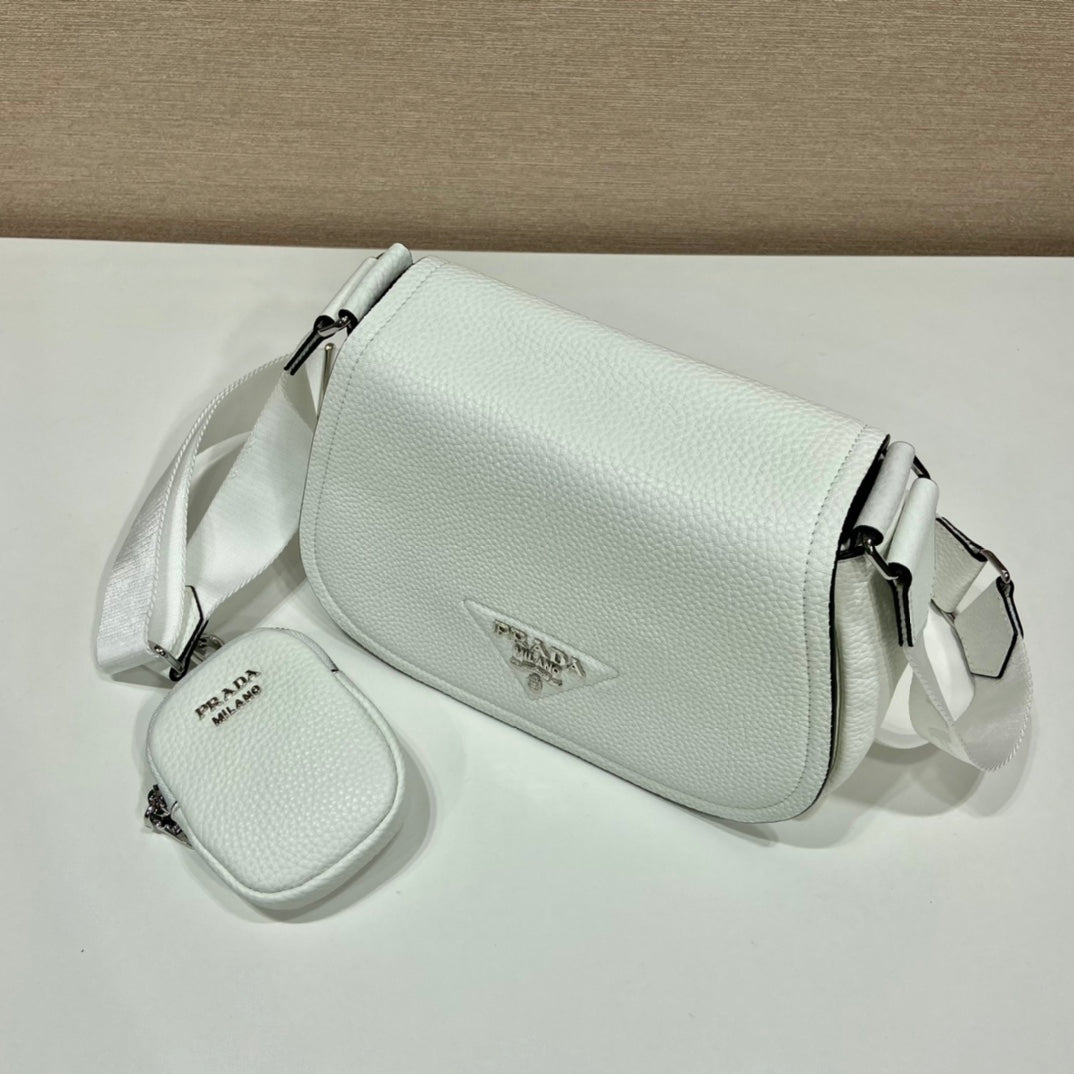 Pra Shoulder Bag White For Women, Women's Bags 8.6in/22cm
