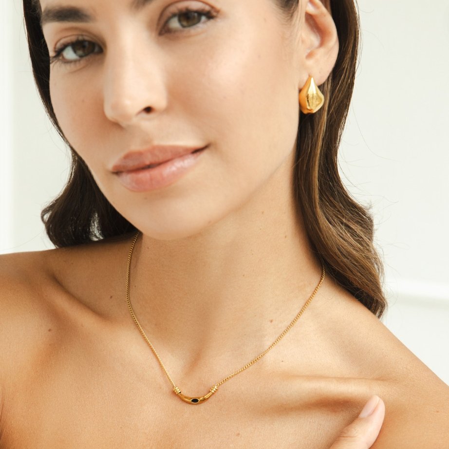 Elise Black Onyx Necklace