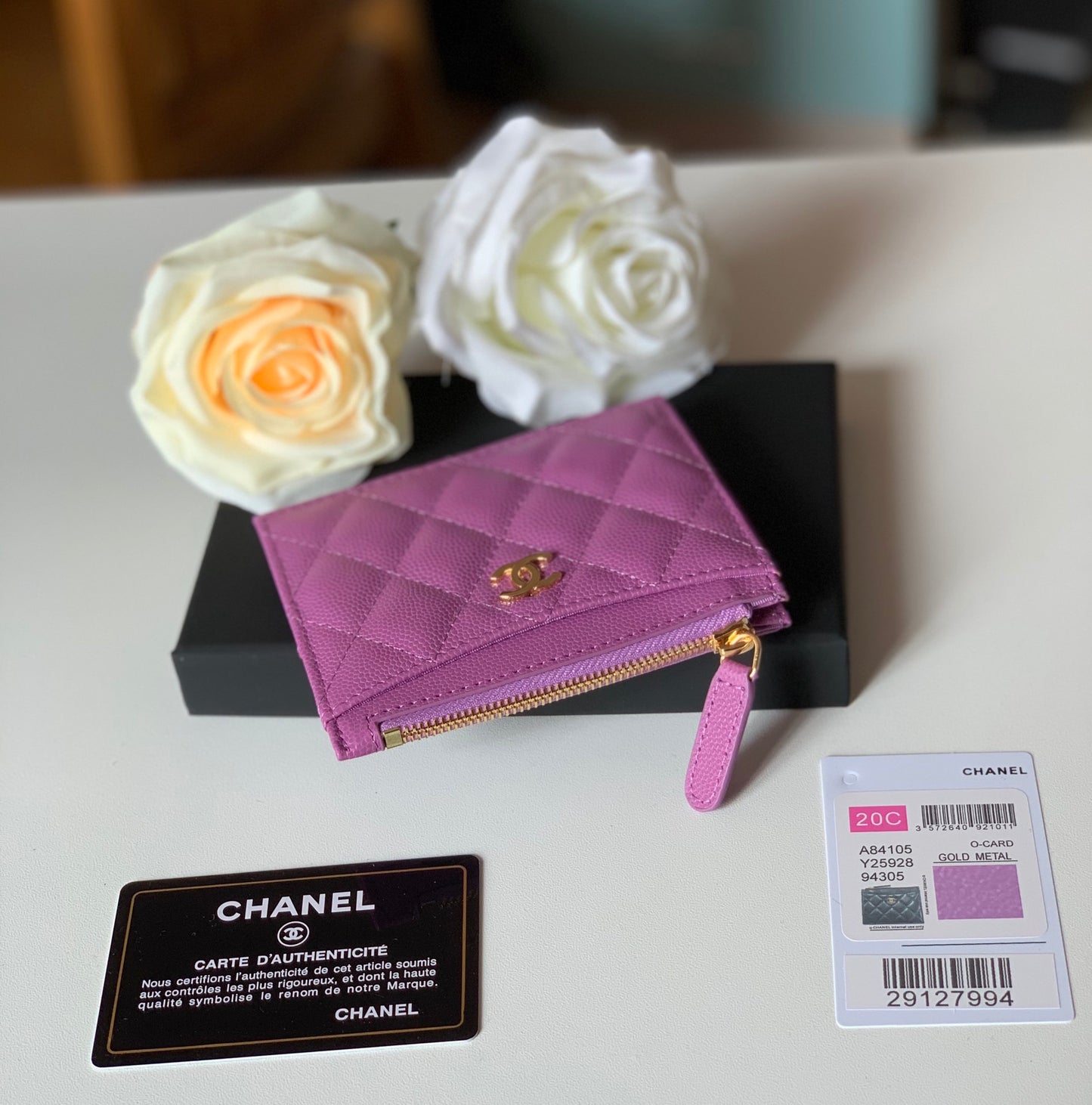 cc Flat Card Holder Purple Bag For Women 11.5cm/4.5in