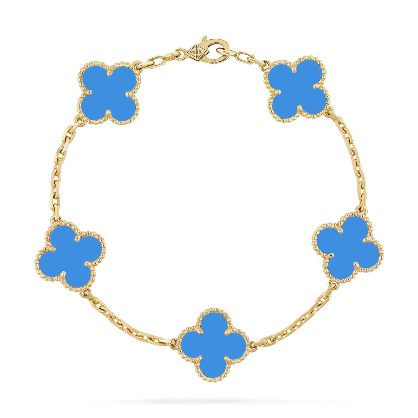 VAN CLEEF & ARPELS Vintage Alhambra Bracelet Blue