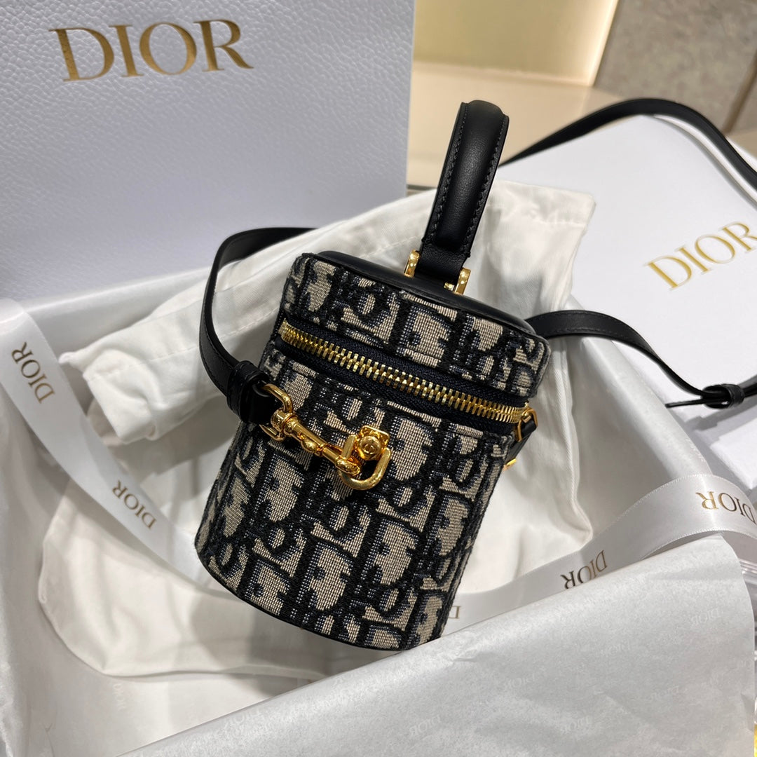 Dior Blue Dior Oblique Jacquard Bag 16x11x9.5cm