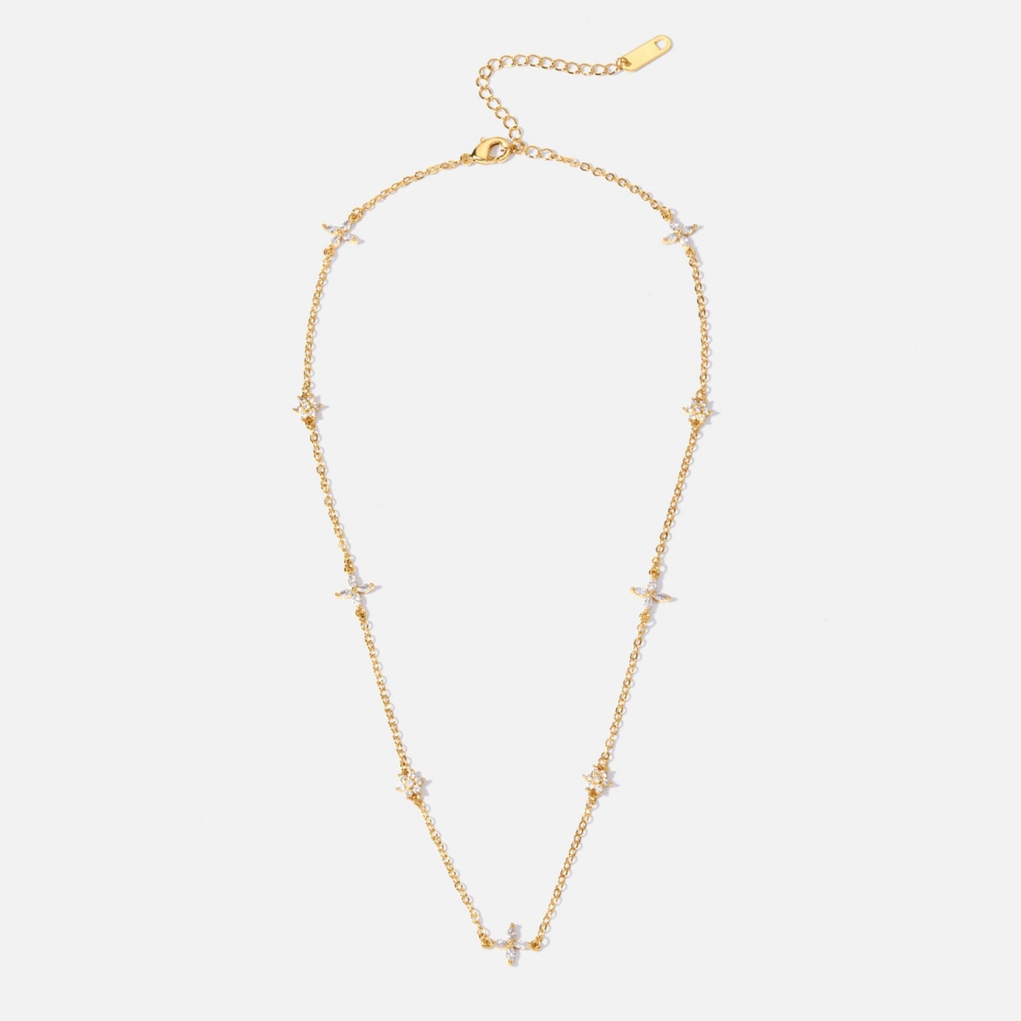 Flower Crystal Necklace