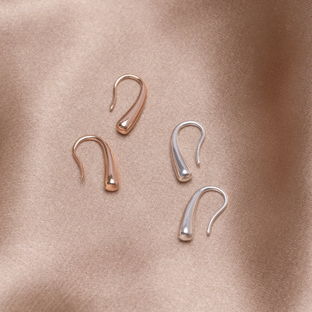 Francesca Water Drop Silver Earrings