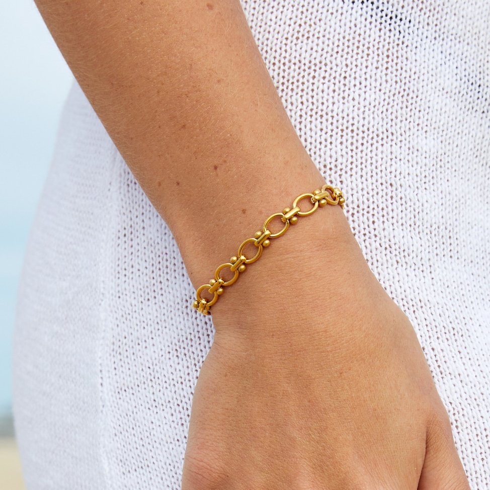Gold Link Chain Bracelet