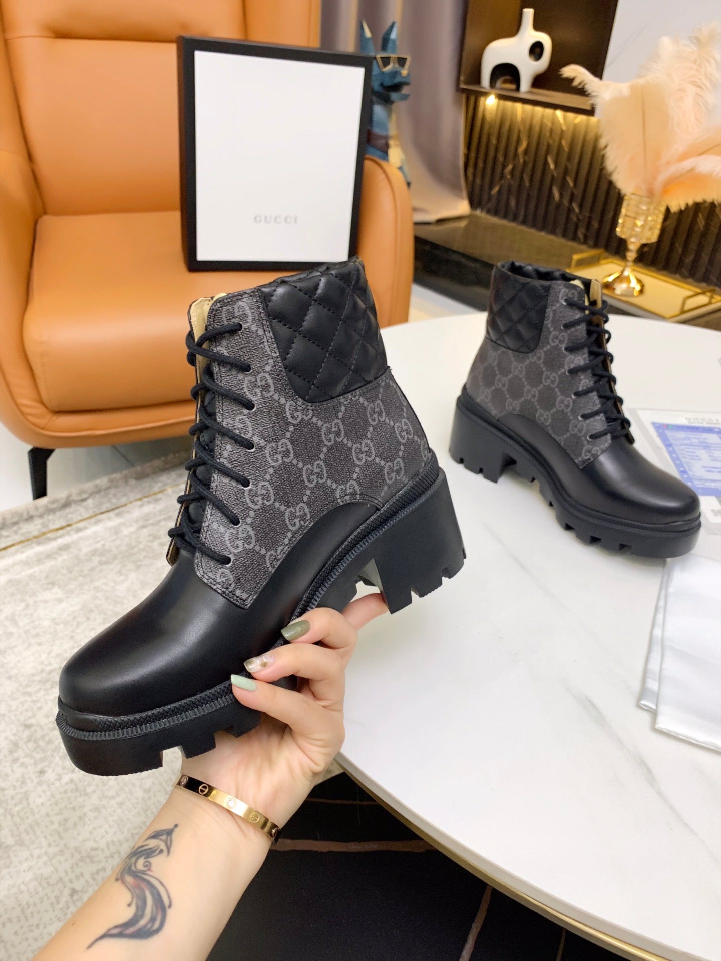 Gg new arrival women boots heels 6cm