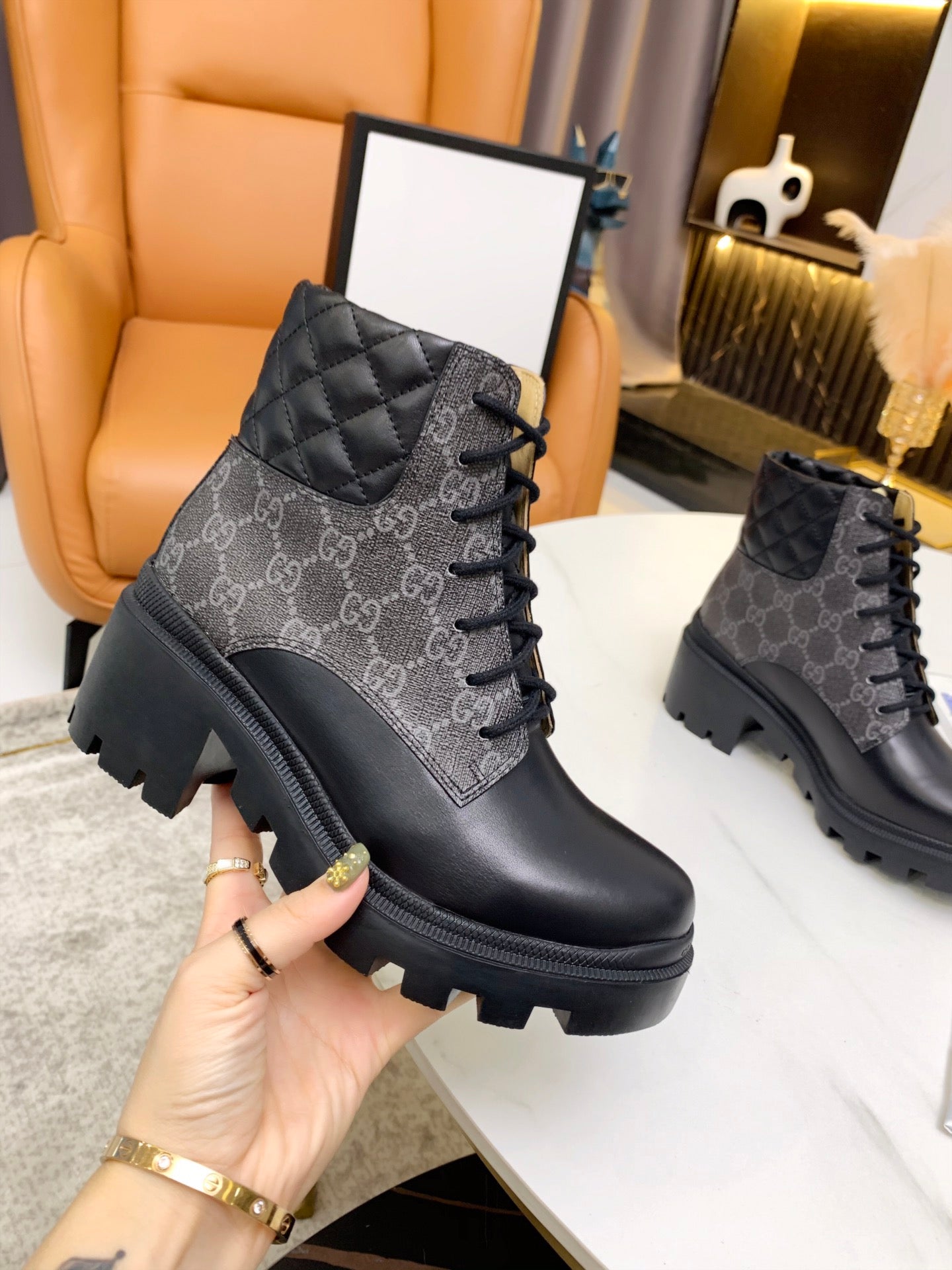 Gg new arrival women boots heels 6cm
