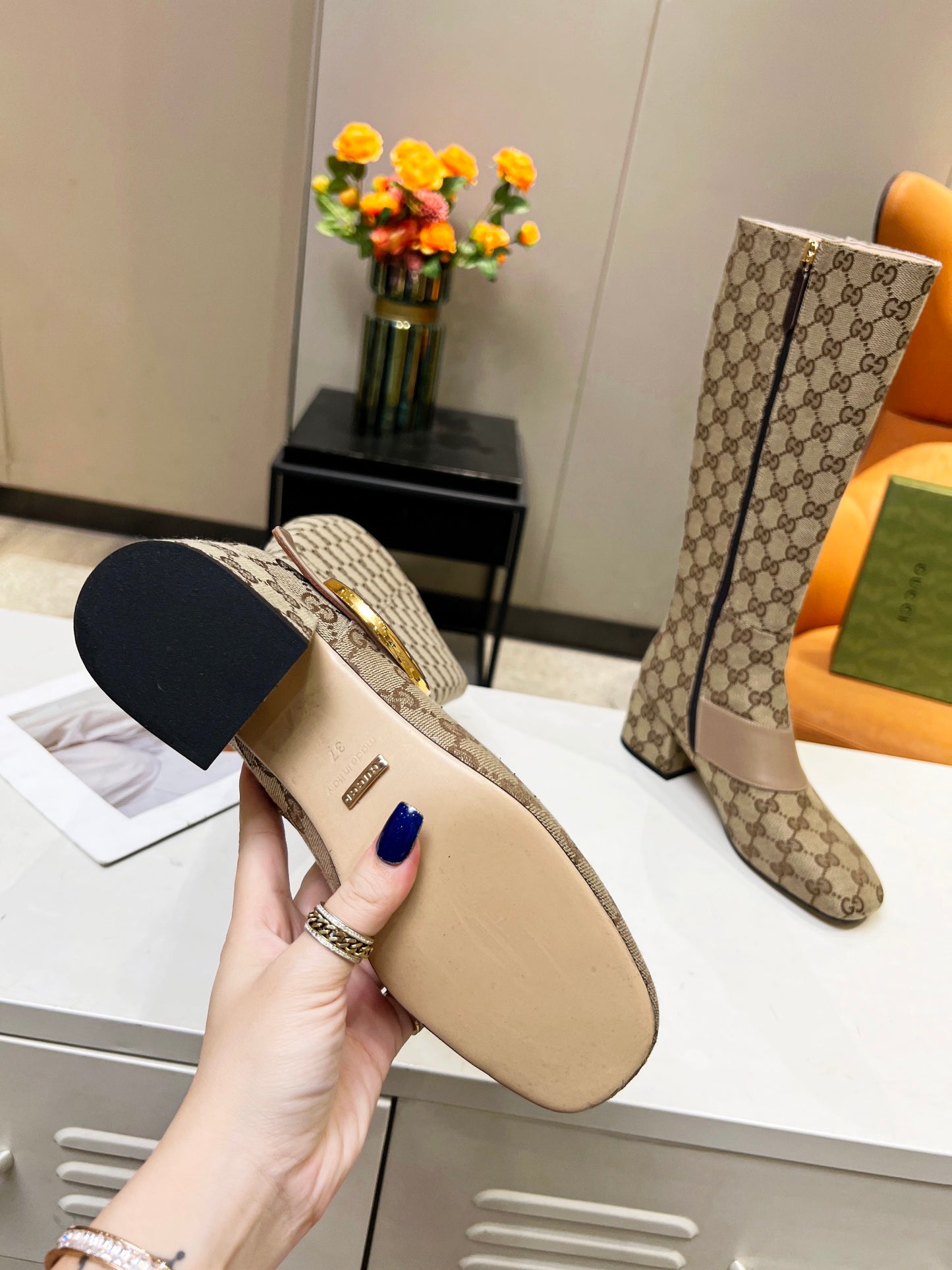 GG women boots heels 5.5 cm