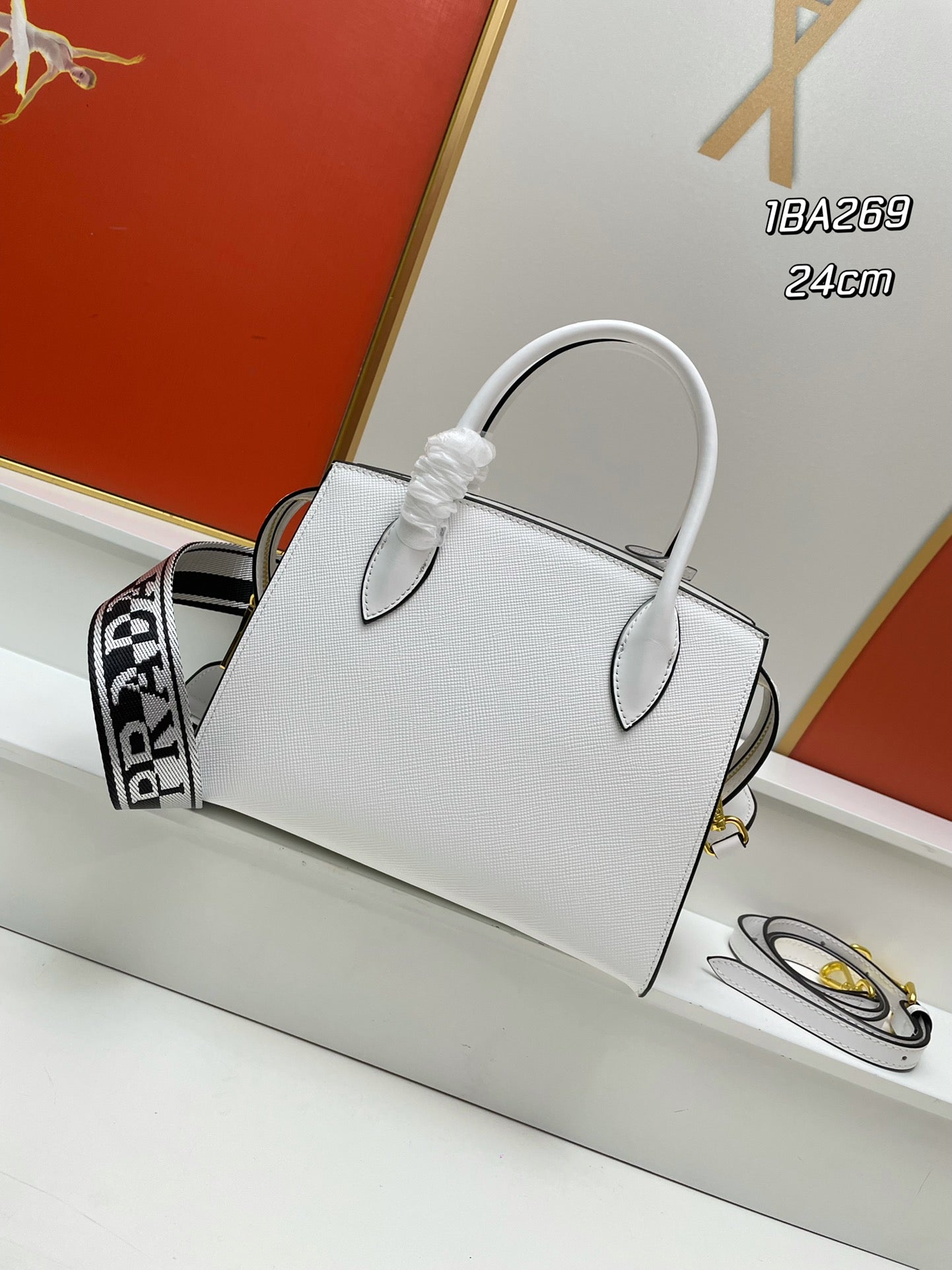 Pra Monochrome new arrival bag size : 24.18.12cm