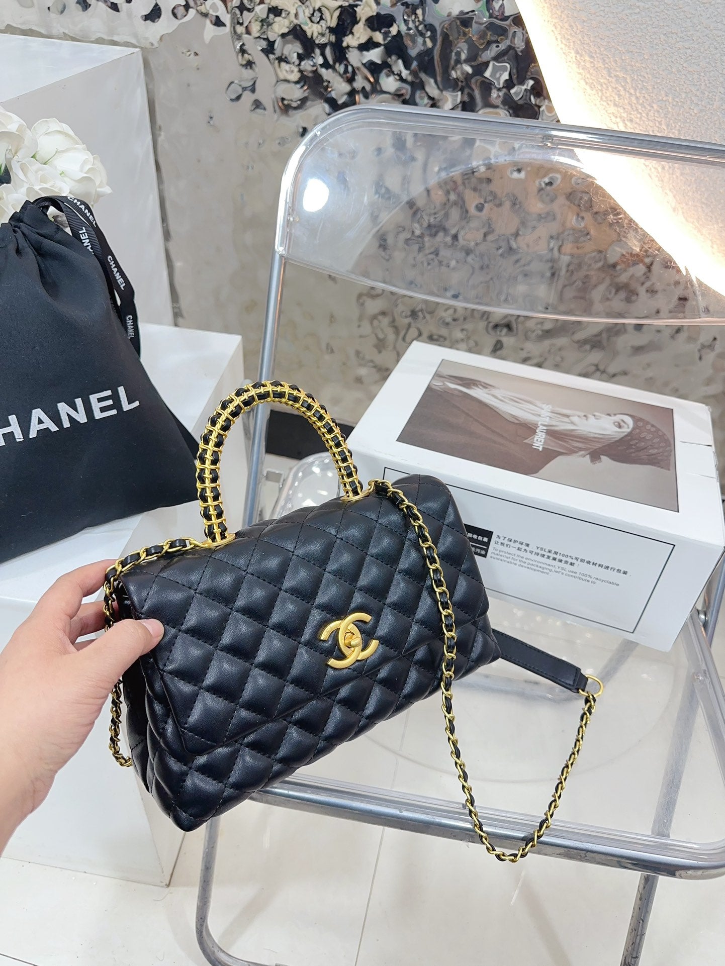 CC new arrival coco handle size : 24cm