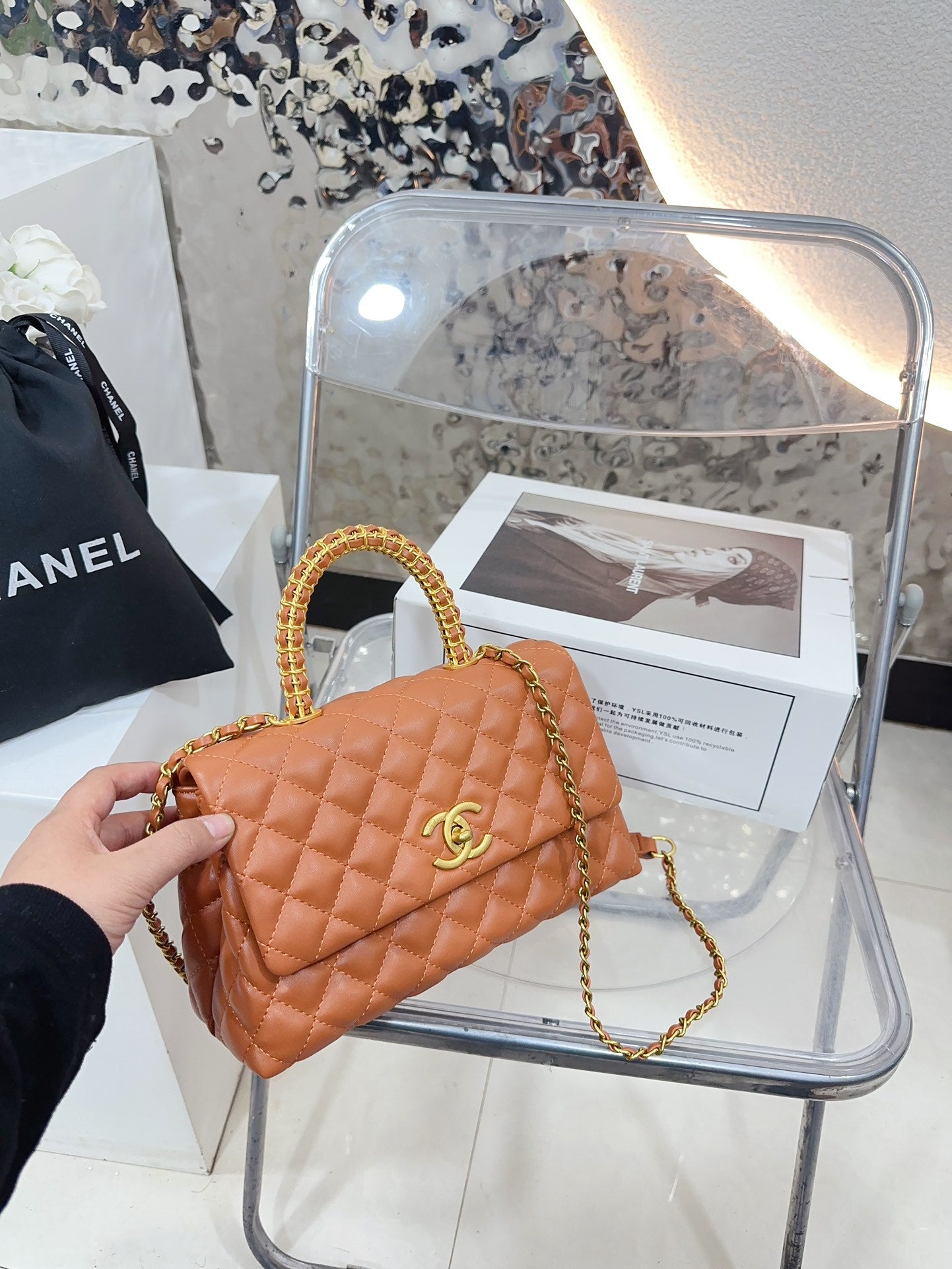 CC new arrival coco handle size : 24cm