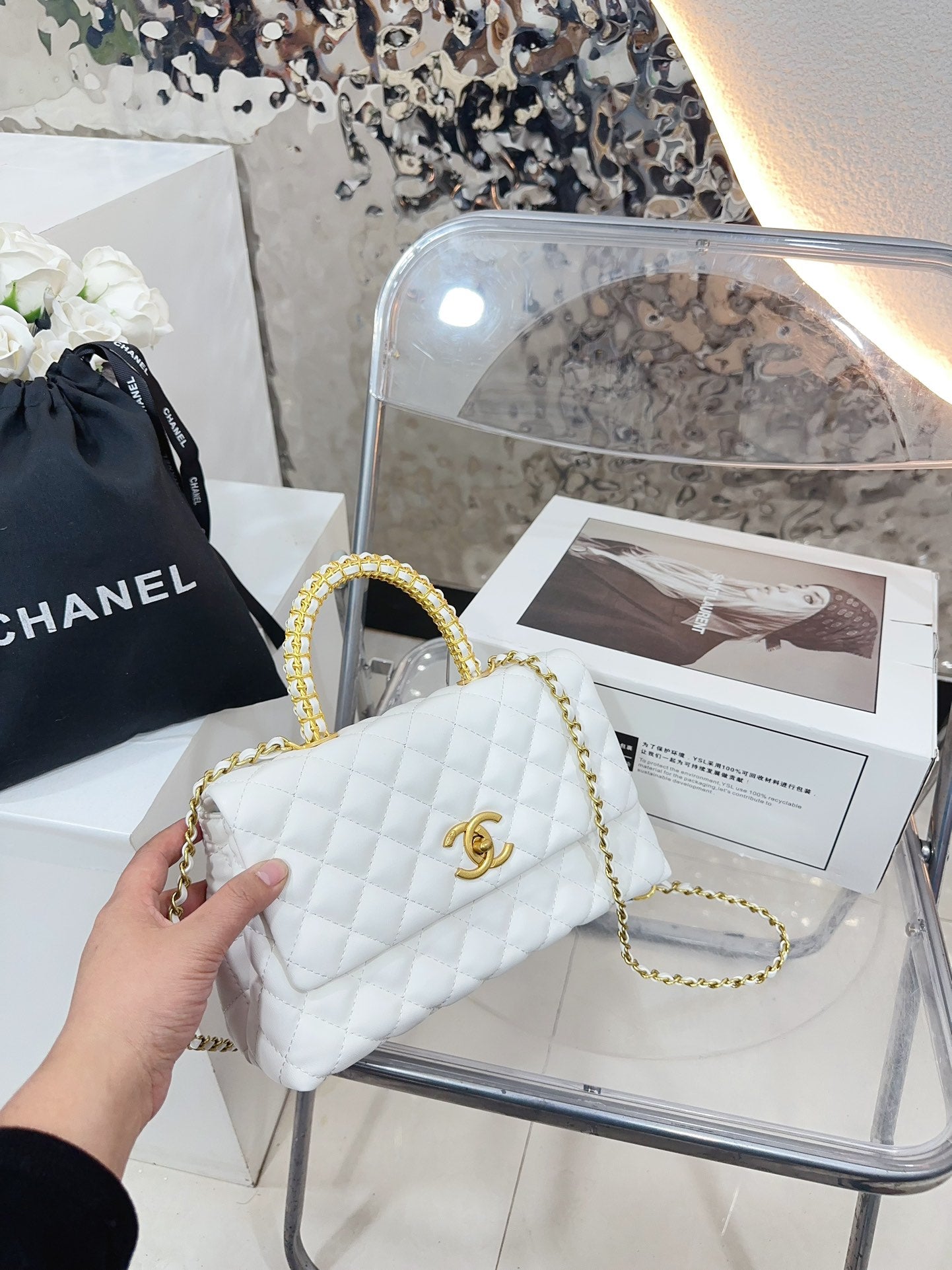 CC new arrival coco handle size : 24cm