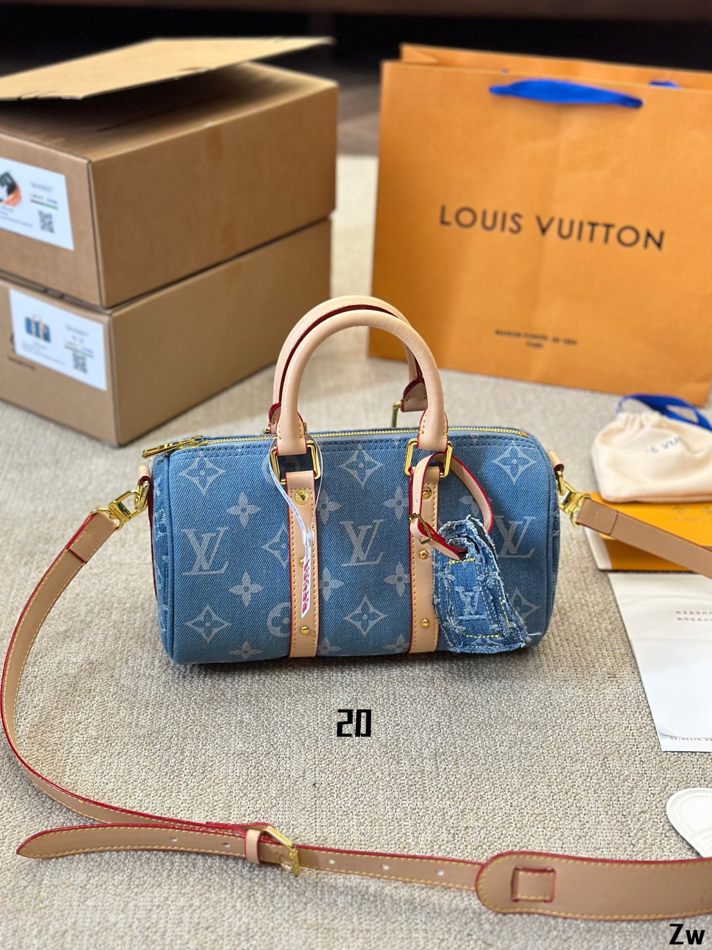 Louis Speedy nano Denim bag