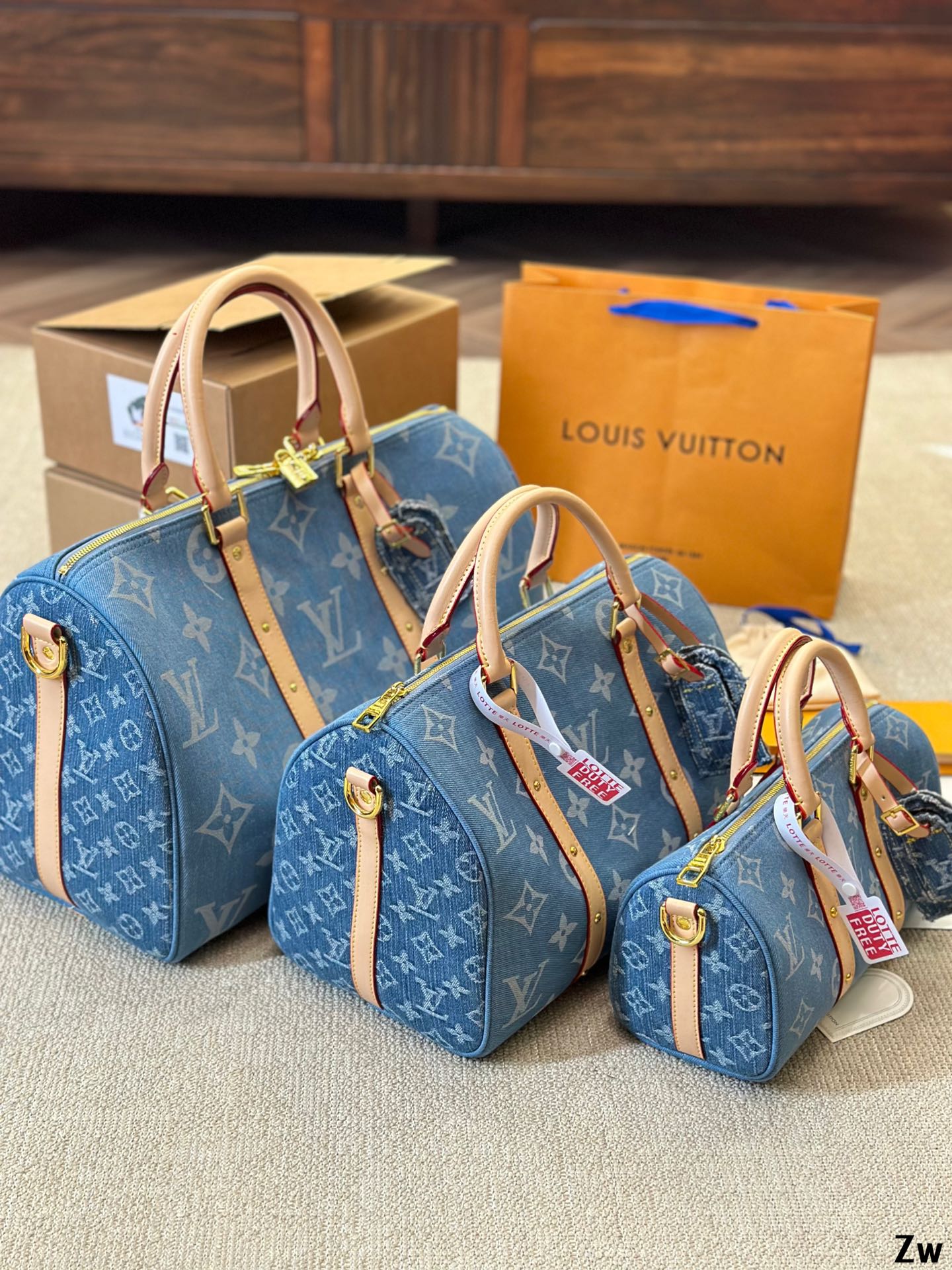 Louis Speedy nano Denim bag