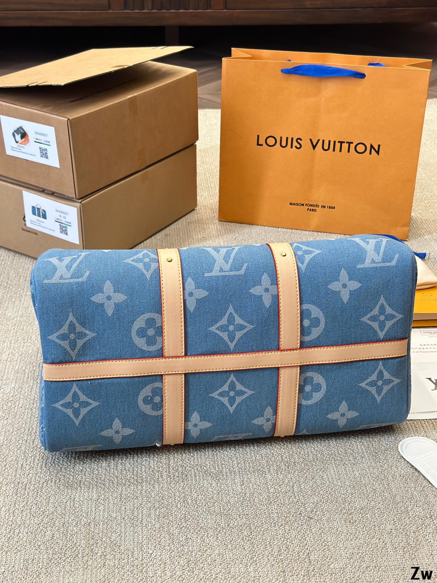 Louis Speedy nano Denim bag