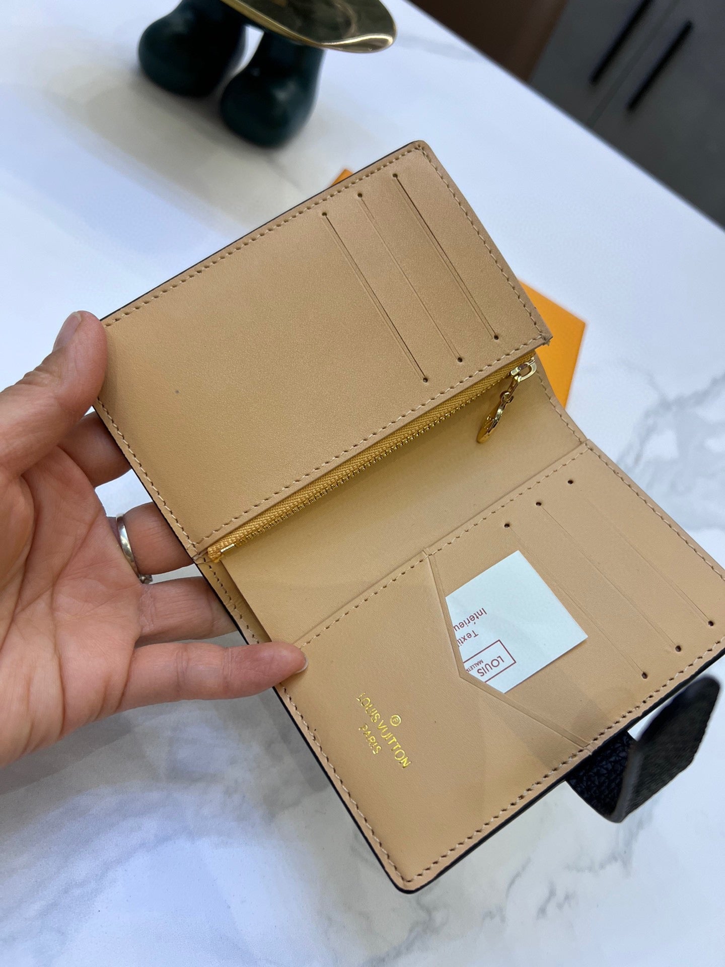 Louis Vertical CP Taurillon leather wallet size : 9*12*10 cm