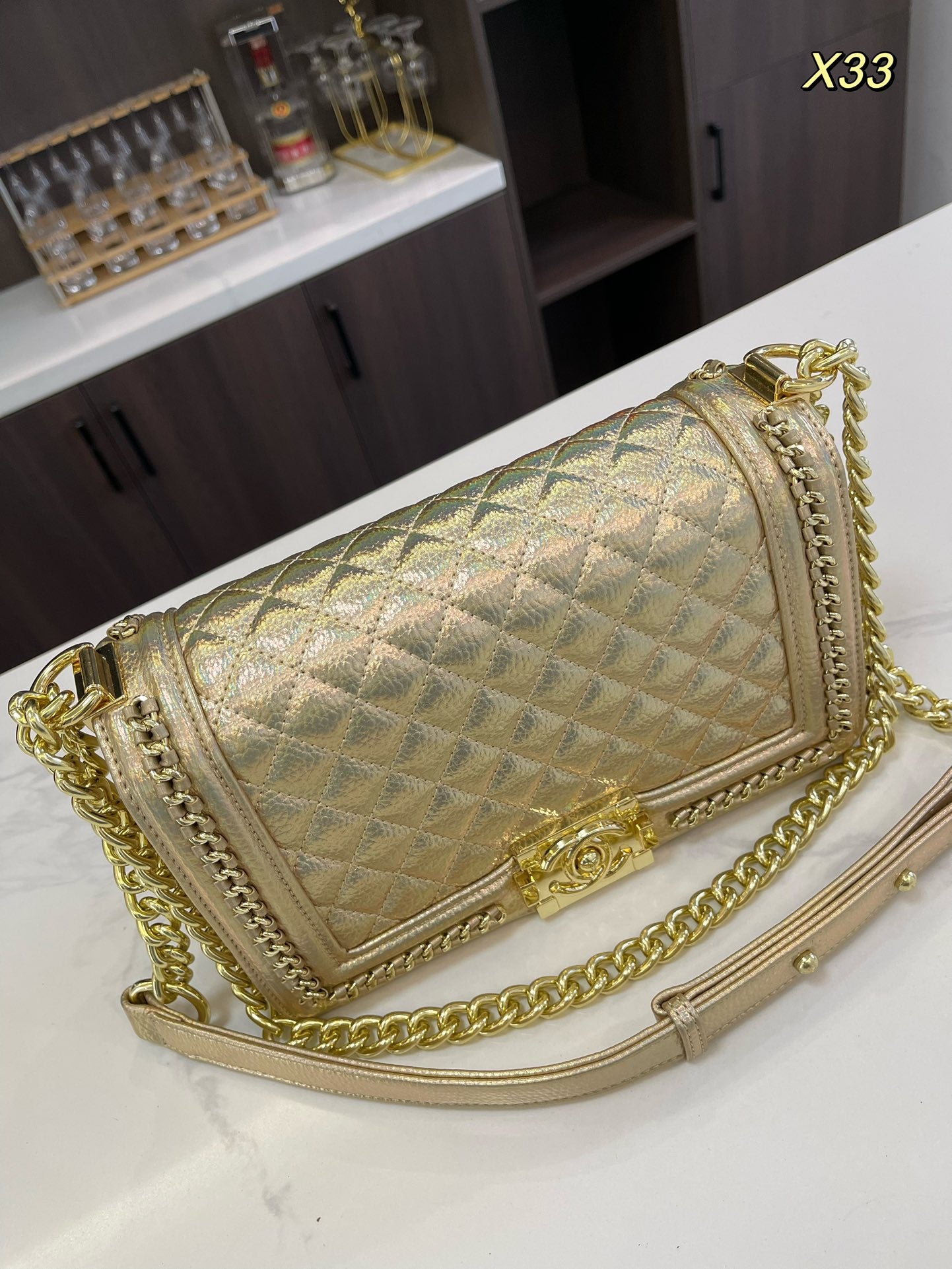 CC Leboy new arrival gold bag size : 26*15cm