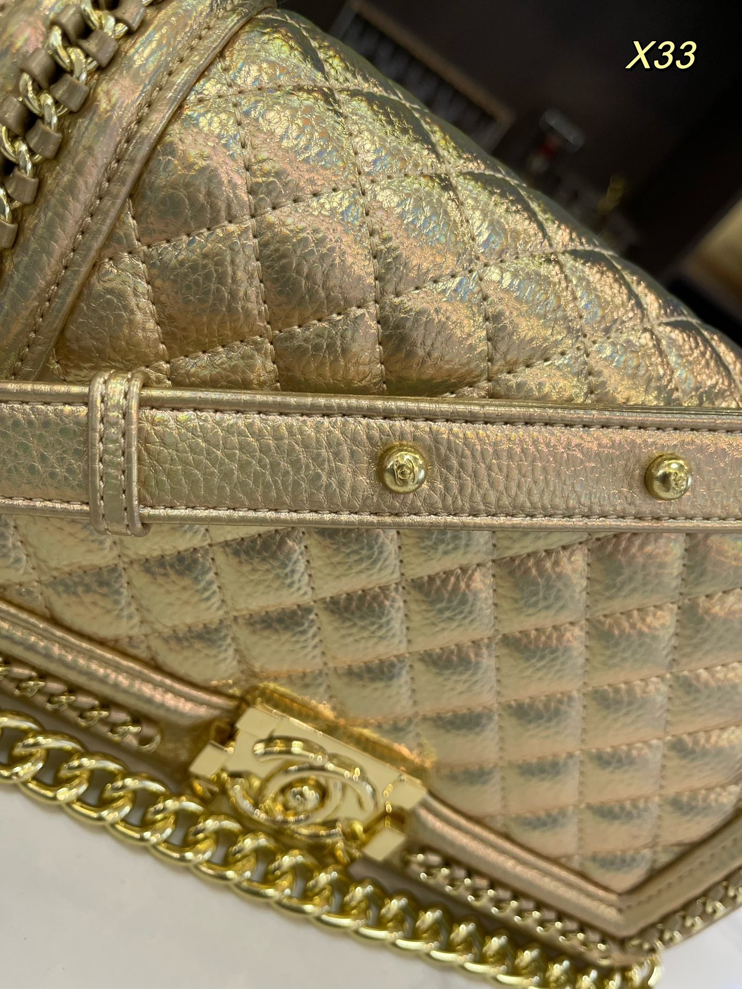 CC Leboy new arrival gold bag size : 26*15cm