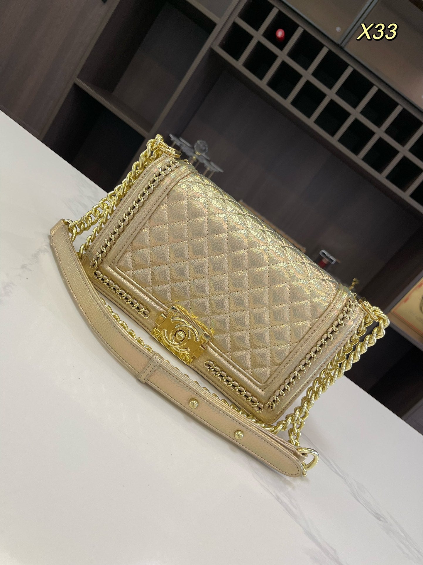 CC Leboy new arrival gold bag size : 26*15cm