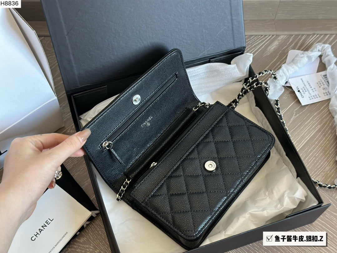 CC new arrival woc caviar leather bag size:19 * 12cm