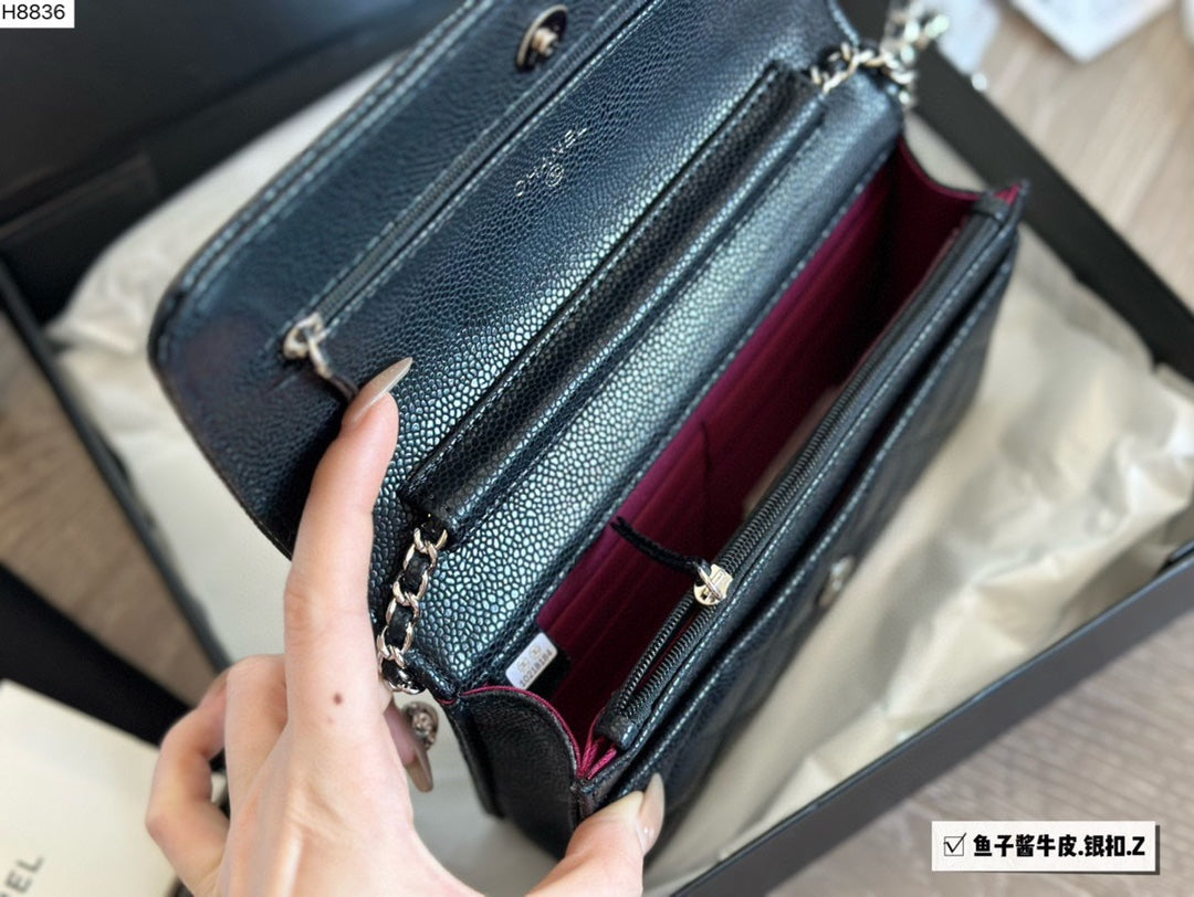 CC new arrival woc caviar leather bag size:19 * 12cm