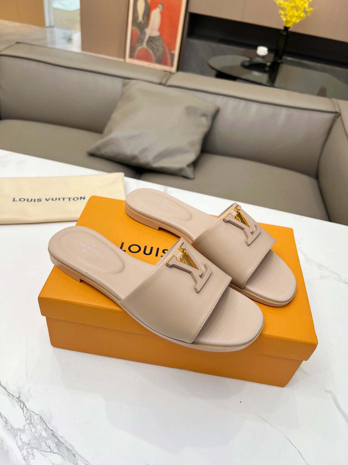 Louis new arrival women slippers heels 4.5cm
