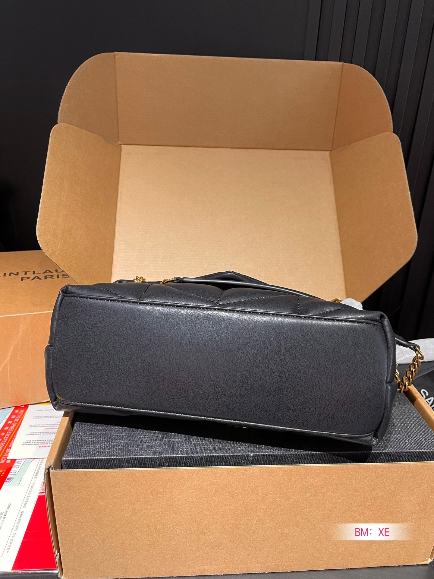 Y PUFFER SMALL SIZE BAG IN QUILTED LAMBSKIN Size: 28*17 CM