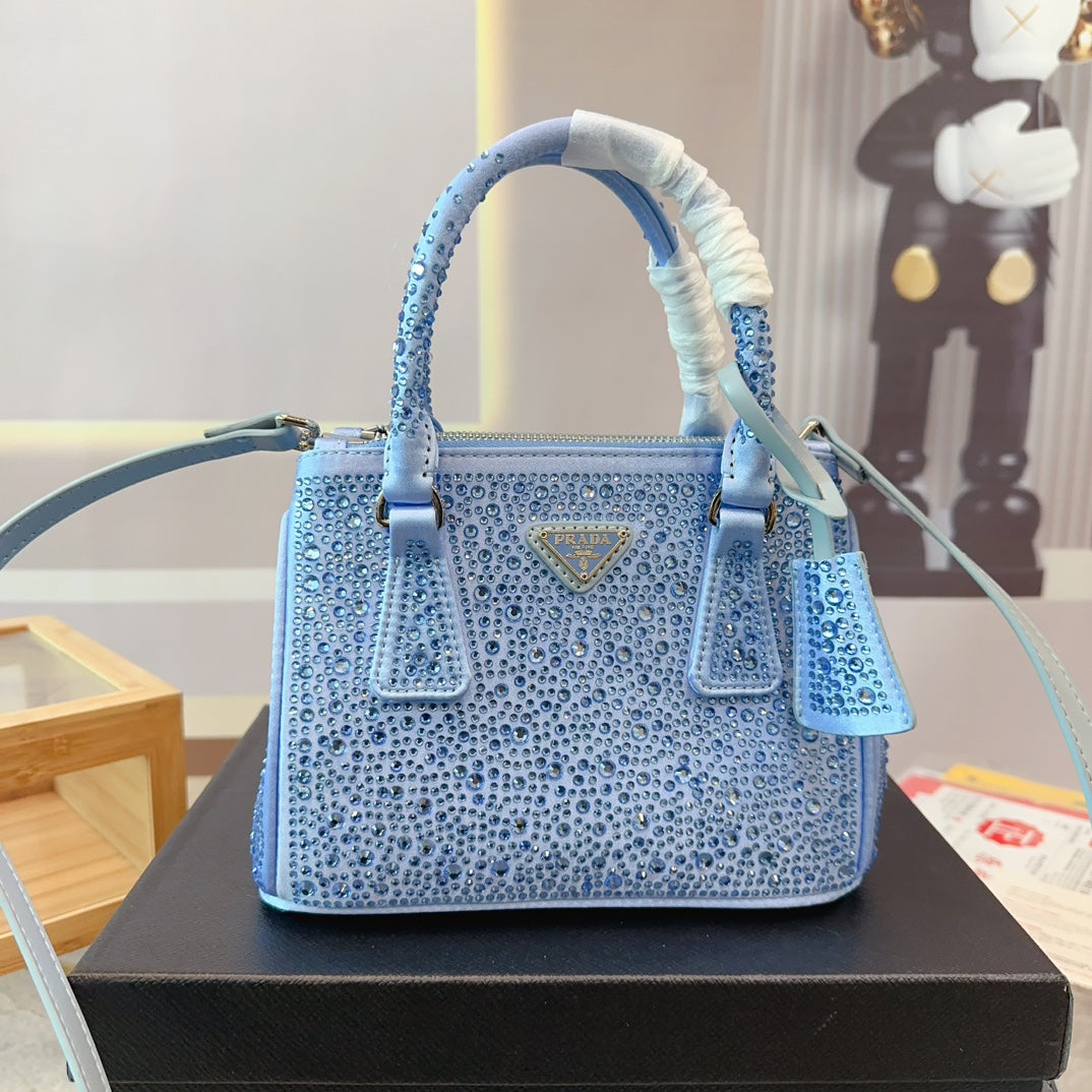 Pra new arrival blingbling bag size; 23*10*16cm