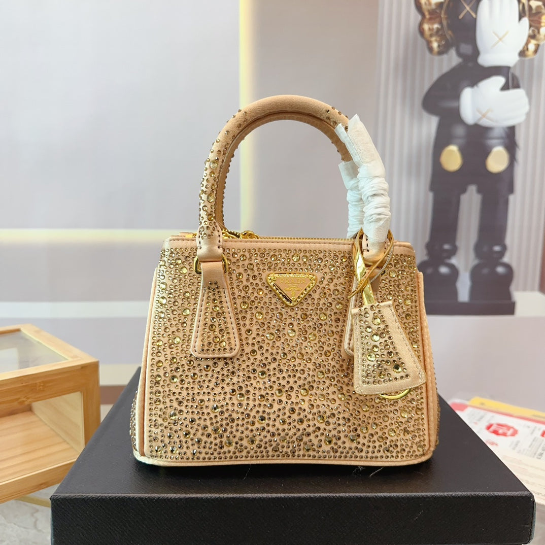 Pra new arrival blingbling bag size; 23*10*16cm