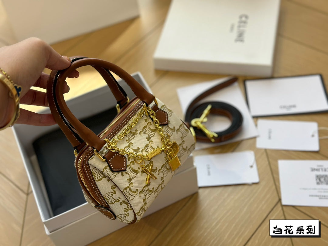 Ce new arrival boston bag size: 14*10 cm