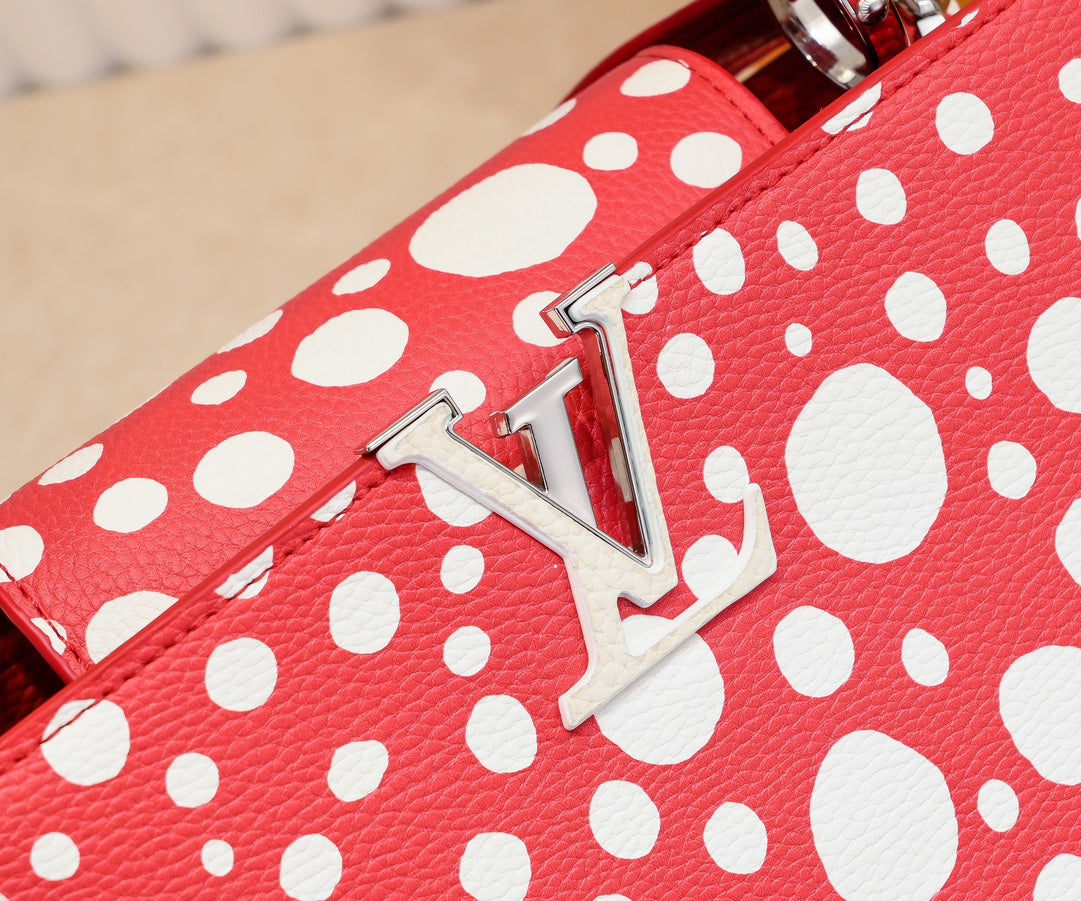 Louis x YK Capucines Taurillon new arrival bag size : 27 x 18 x 9 cm