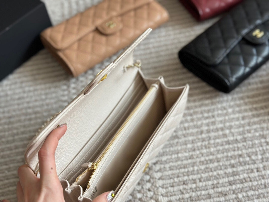 Cc new arrival woc caviar leather bag size: 22cm