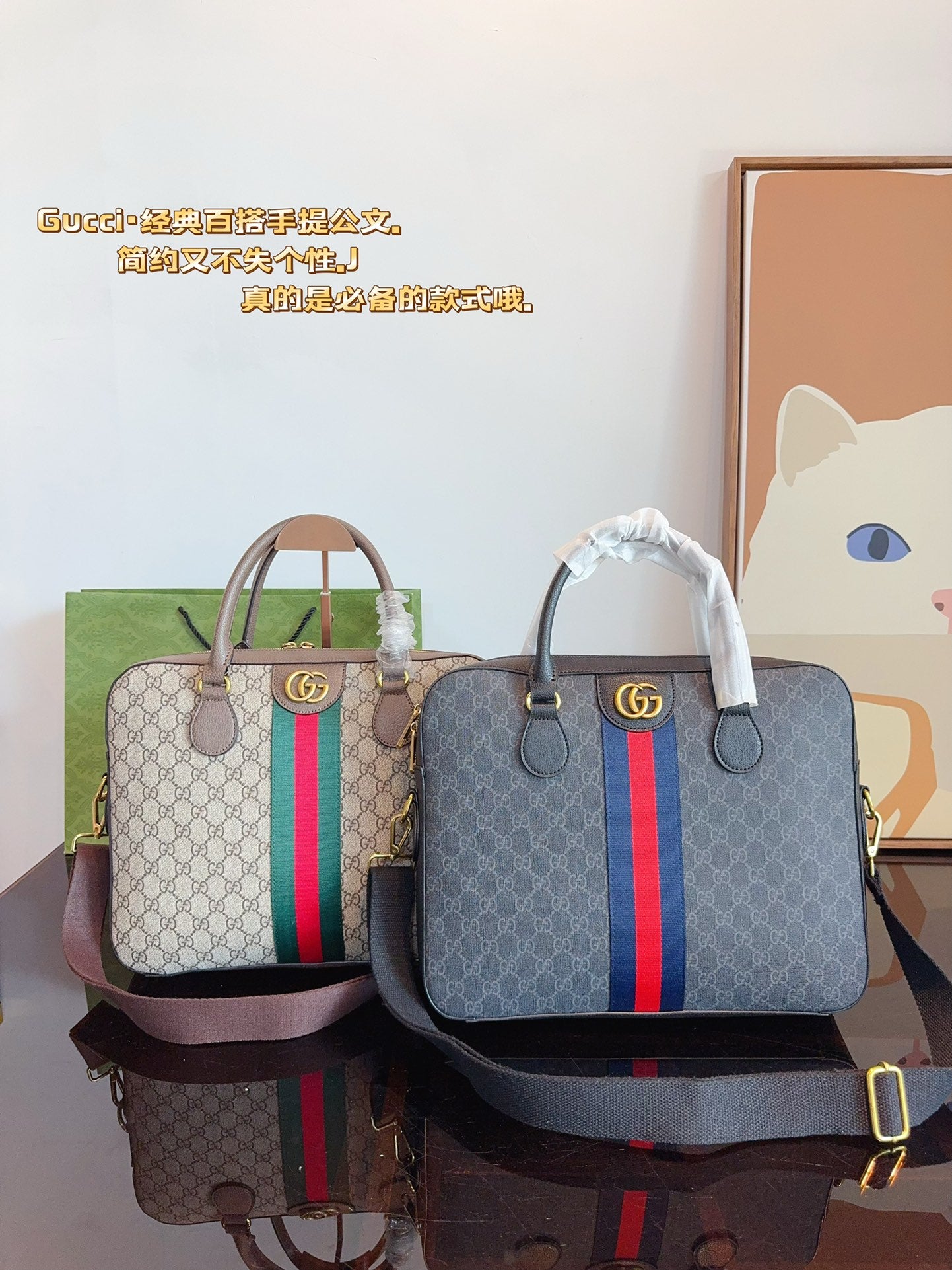 GG new arrival men and women handbag size: 36*6*28cm