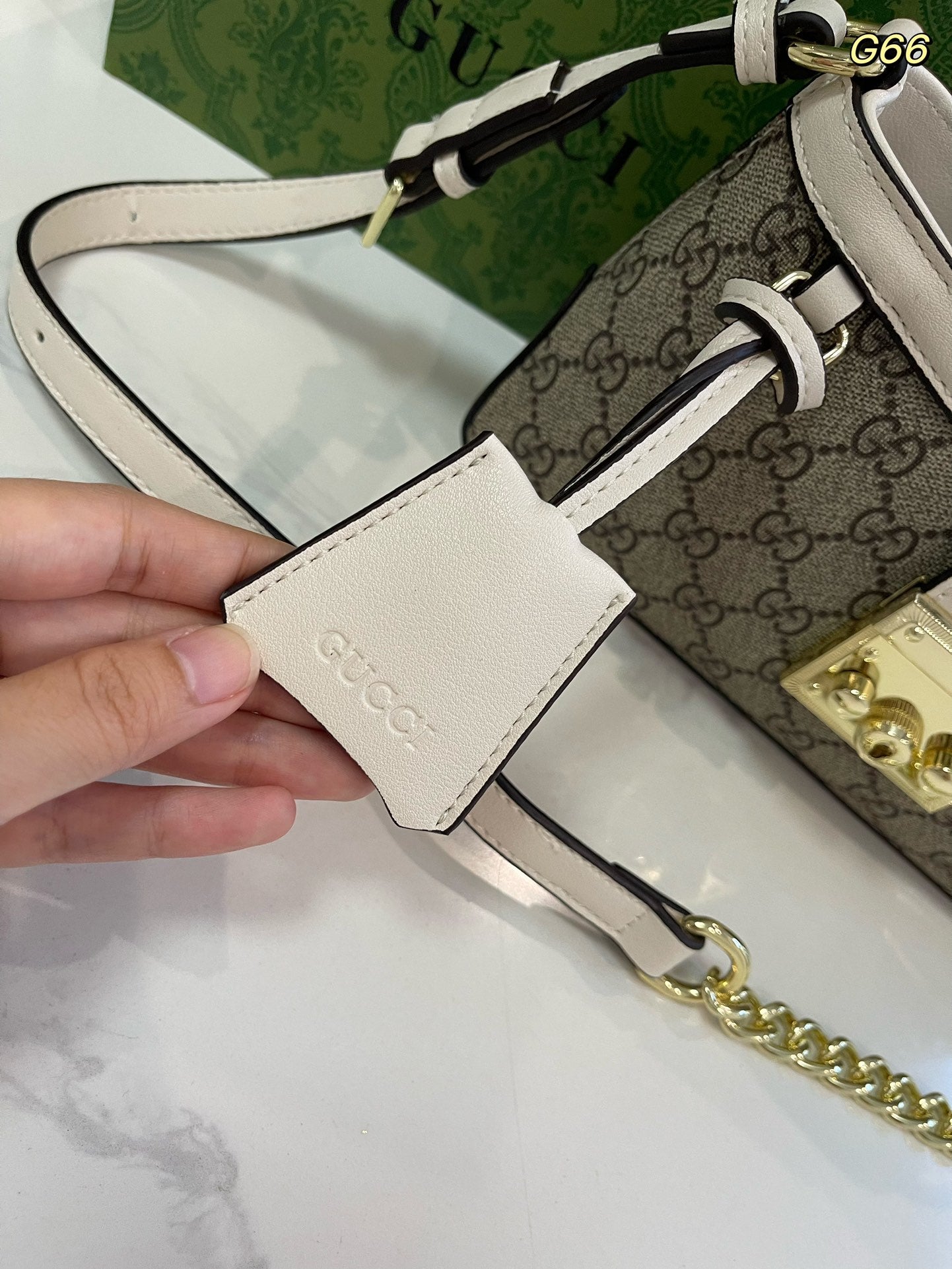 GG new arrival Padlock bag size: 25*13cm