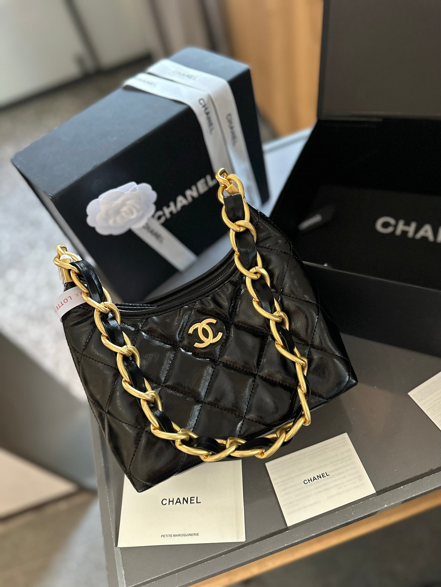 Cc new arrival 24 hobo bag size: 22cm