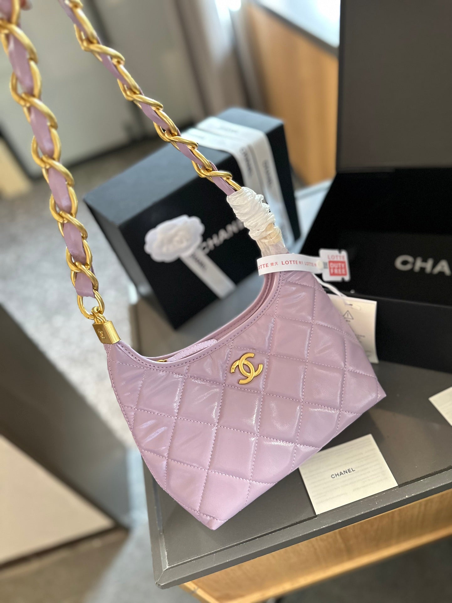 Cc new arrival 24 hobo bag size: 22cm