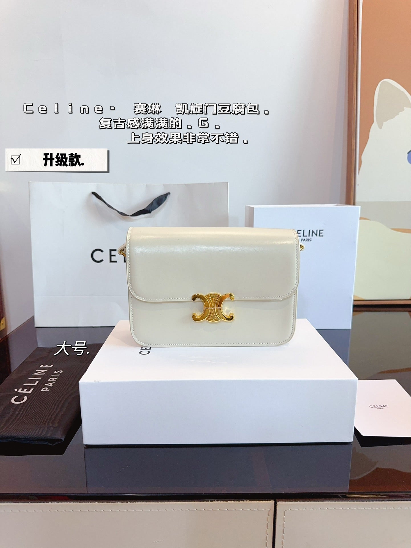 Ce box new arrival bag medium size: 23*14*16cm