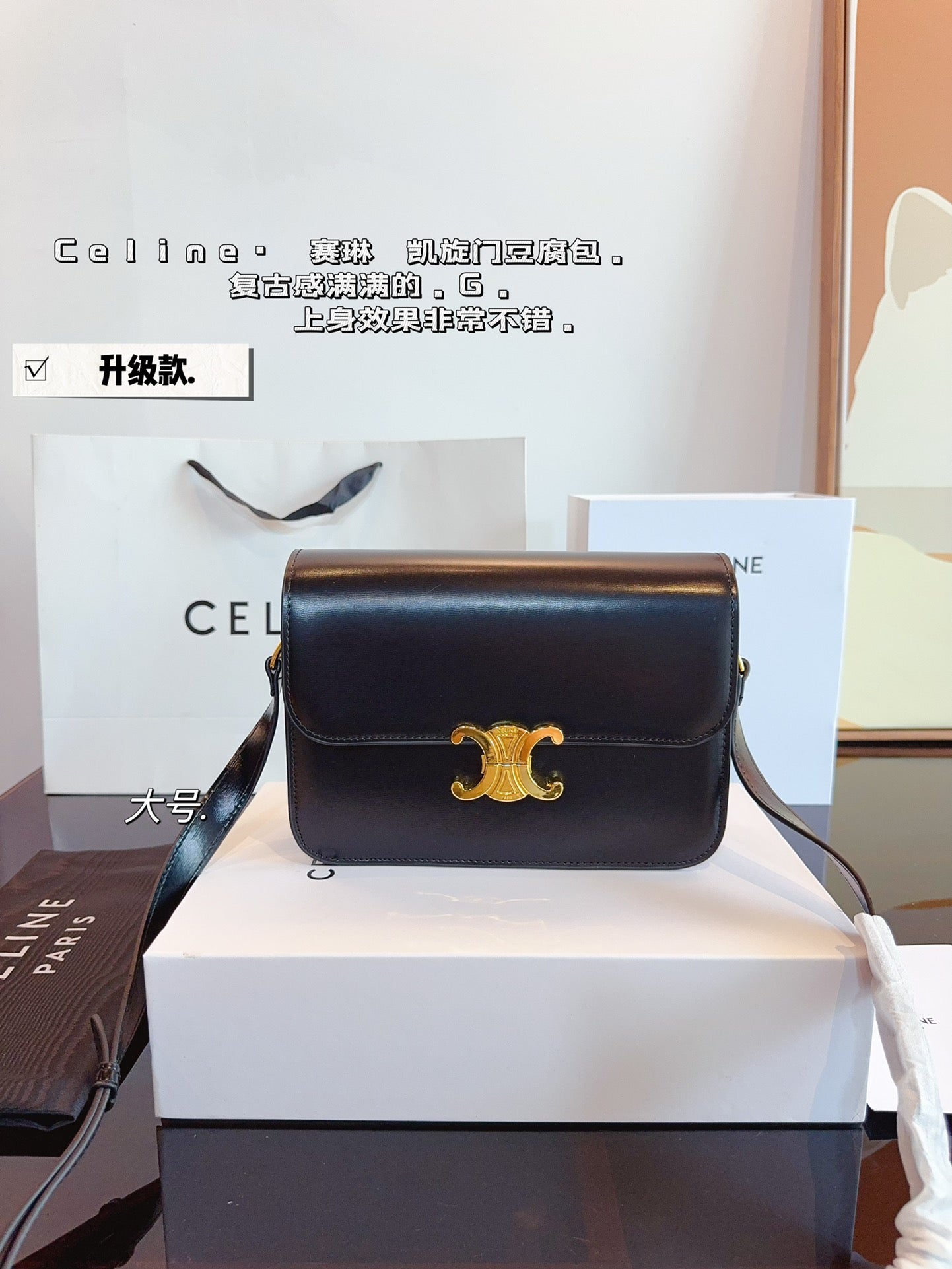 Ce box new arrival bag medium size: 23*14*16cm