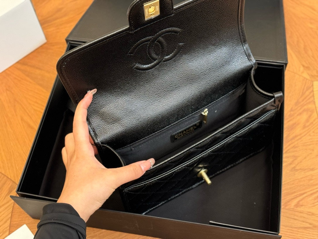 Cc new arrival 22k caviar leather size: 25*15cm