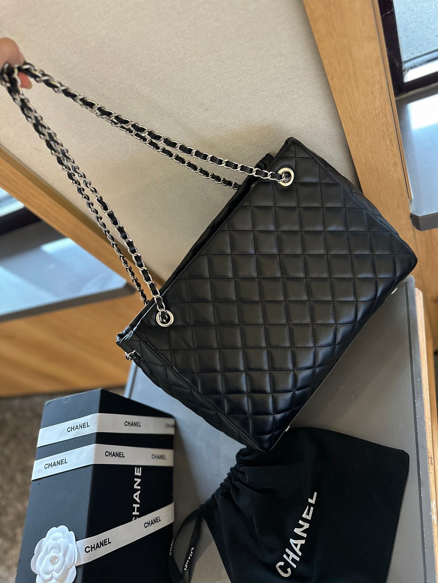 CC new arrival vintage bag size: 35 cm