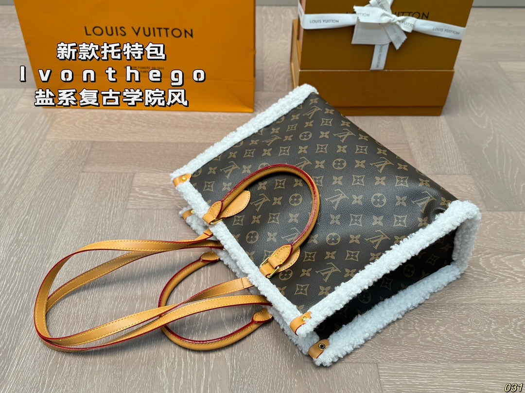 Louis new arrival onthego bag size: 33 * 26cm