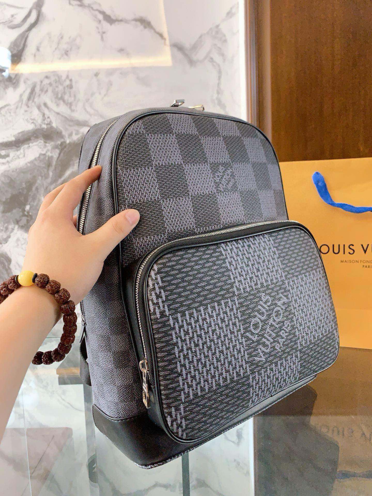 Louis × NIGO new arrival men backpack bag size: 38-29-13cm