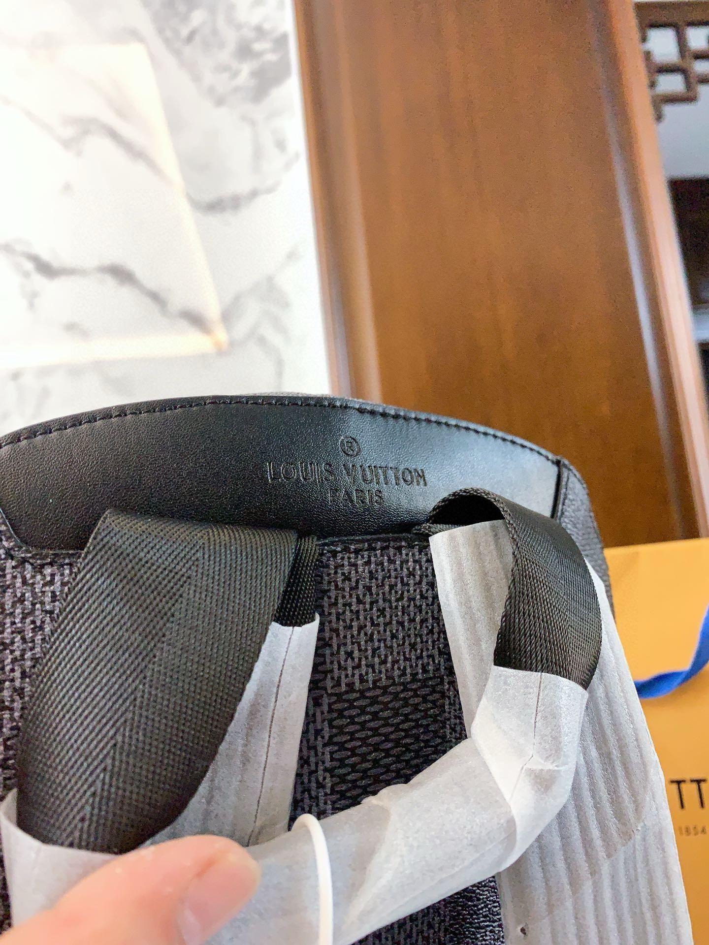 Louis × NIGO new arrival men backpack bag size: 38-29-13cm