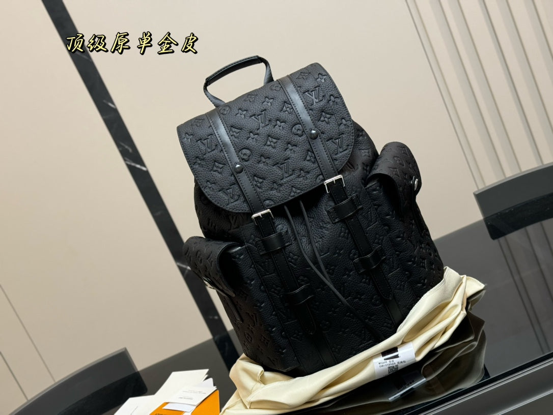 louis new arrival leather backpack bag size:33*43 cm
