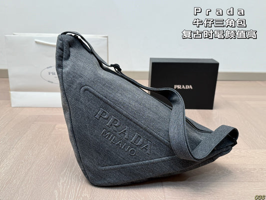 Pra new arrival denim crossbody bag size:50 * 29 cm